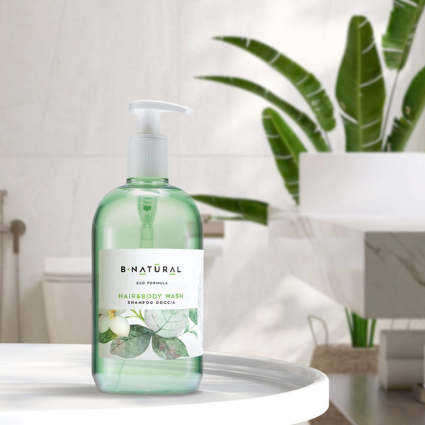 Dispenser ricaricabile Bagnodoccia e Shampoo, 500 ml - B Natural