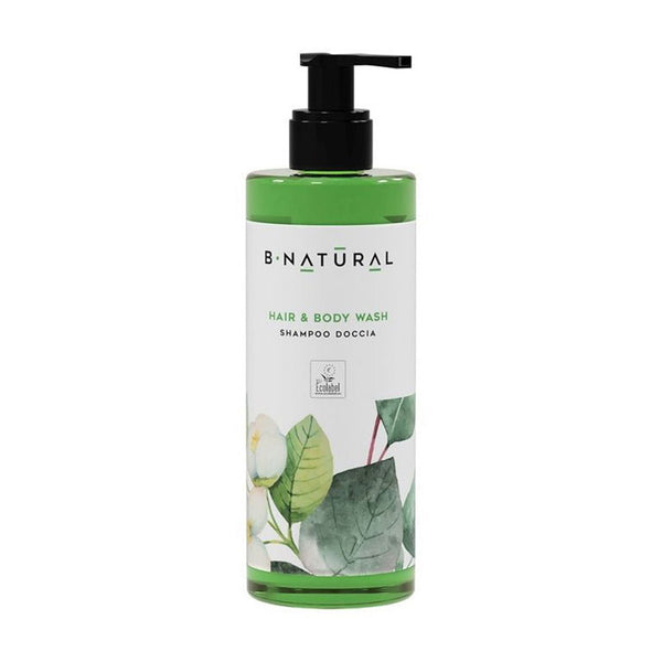 Dispenser ricaricabile Bagnodoccia e Shampoo, 300 ml - B Natural
