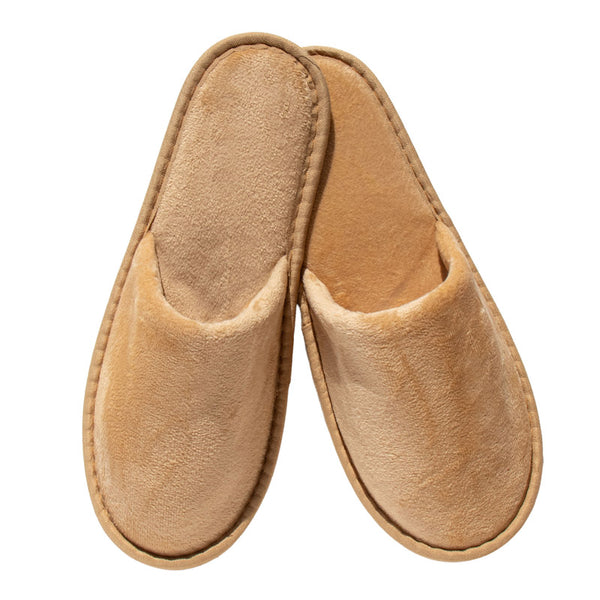 Ciabattine Luxury beige in velour