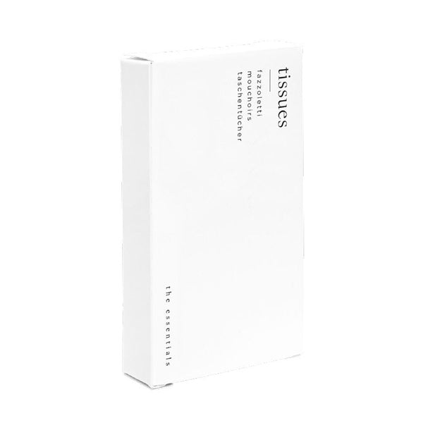 Set Fazzoletti in astuccio di cartone bianco