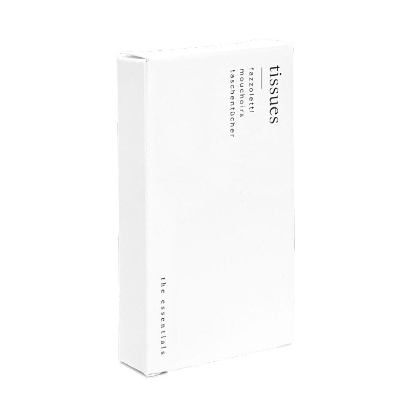 Set Fazzoletti in astuccio di cartone bianco
