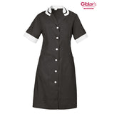 Camice Ninfea con Maniche Corte, colore Nero - Giblor's