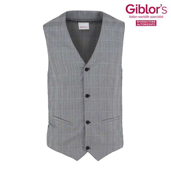 Gilet Miguel, Colore Scozzese Grigio - Giblor's