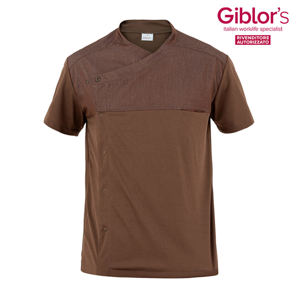 Giacca Cuoco Lapo, Colore Jeans Marrone - Giblor's