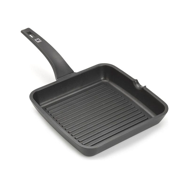 Bistecchiera Con Grill e Manico in Bachelite Anticalore 28x28 cm, Efficient - Pintinox