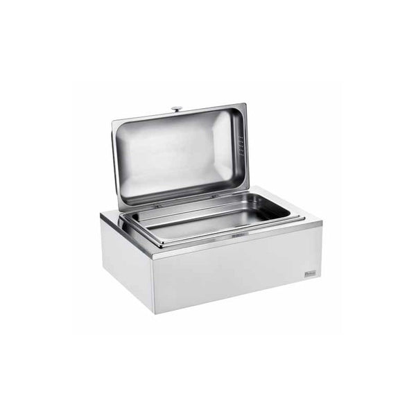 Chafing Dish Rettangolare Gn 1/1 Con Chiusura A Frizione, Bianco, Buffet 5 Stelle - Pintinox