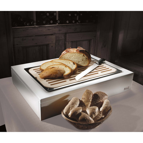 Tagliere Pane In Legno Naturale, Bianco, Buffet 5 Stelle - Pintinox