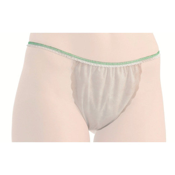 Tanga  donna  in  TNT  confezione  singola, bianco