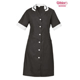 Camice Ninfea con Maniche Corte, colore Nero - Giblor's